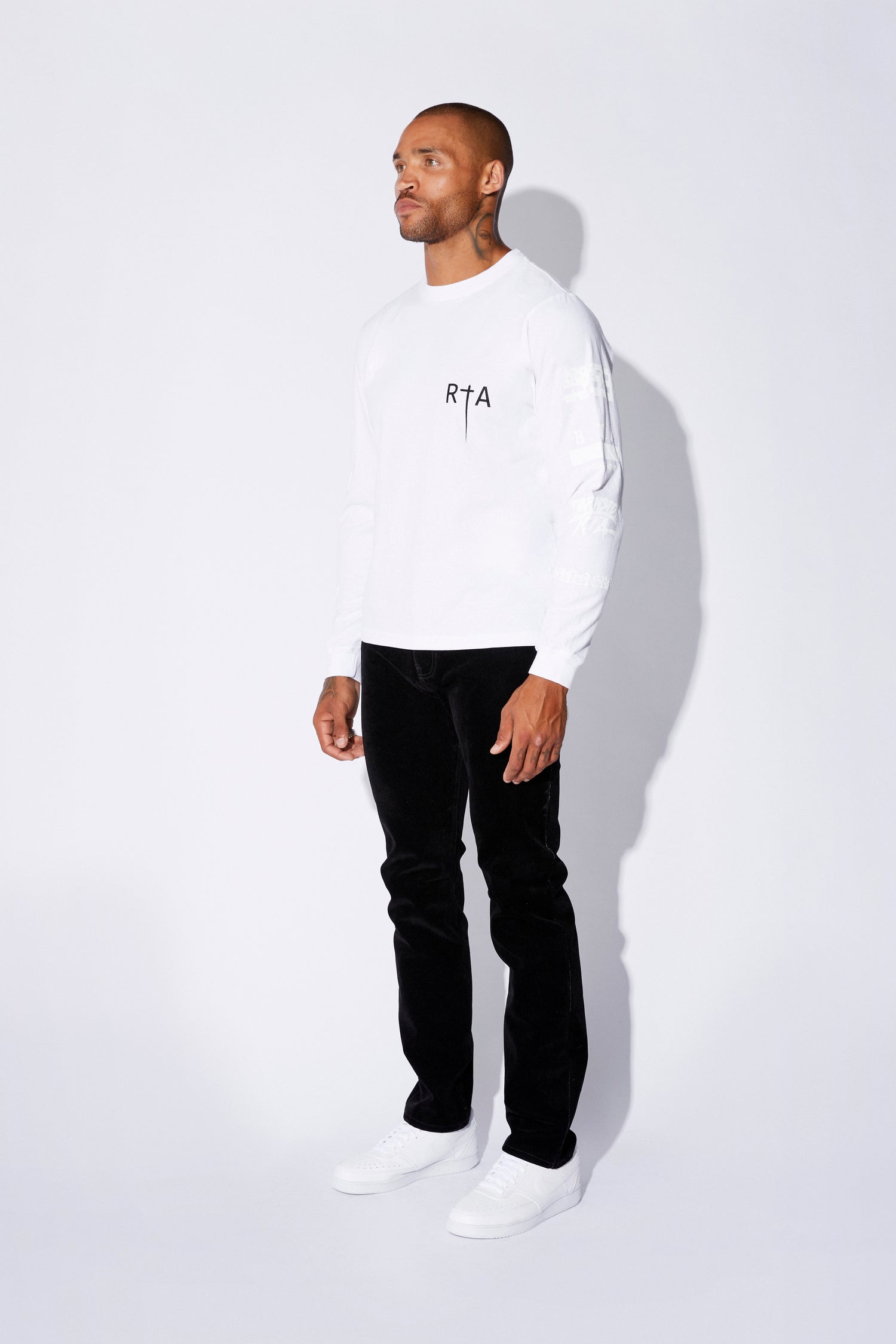 LAWRENCE LONG SLEEVE TEE | WHITE GREATEST HITS