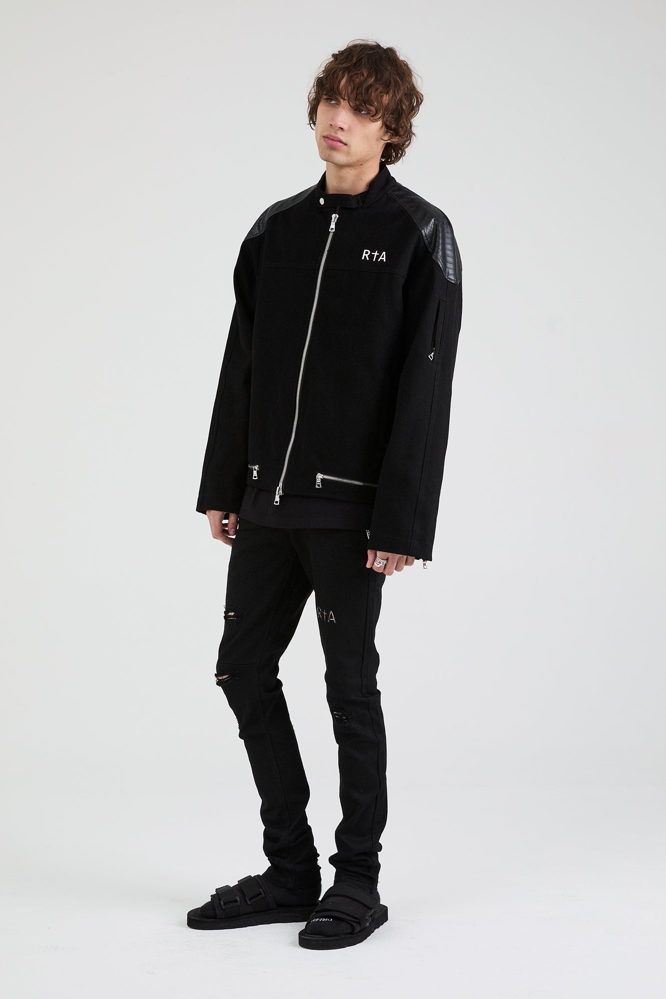 Men's Black Denim Jacket | RTA