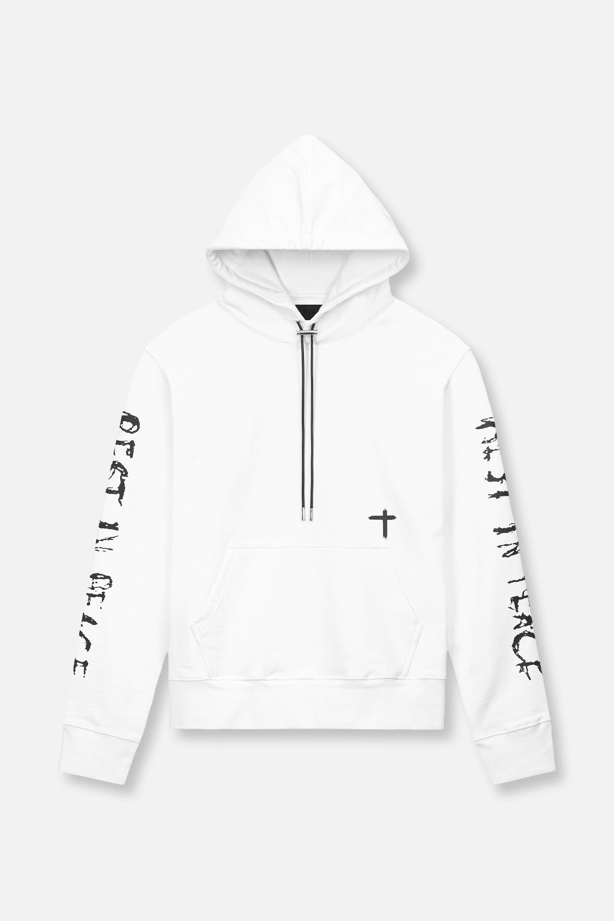 Men's White Rest in Peace Hoodie | RTA Men's White Rest in Peace Hoodie | RTA