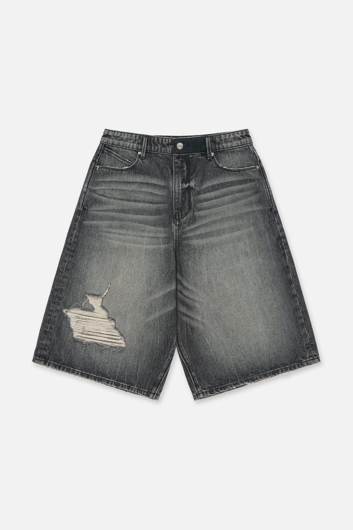 Men's Ash Faded Denim Shorts | RTA