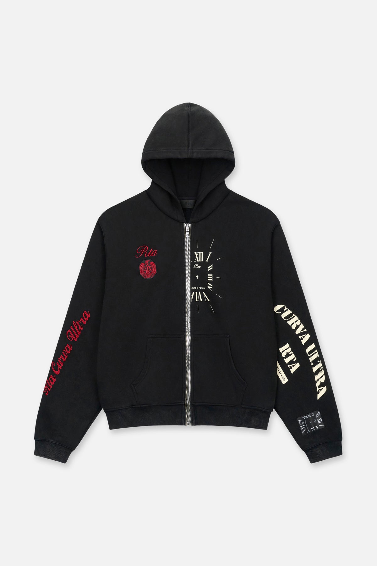 Men's Black Half Zip Hoodie | RTA