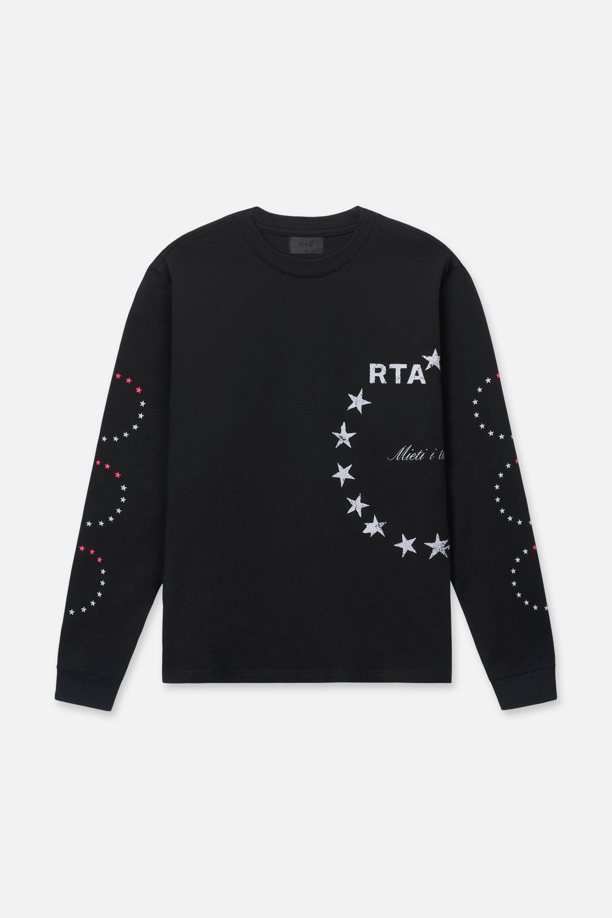 Men's Black Long Sleeve Graphic Tee | RTA