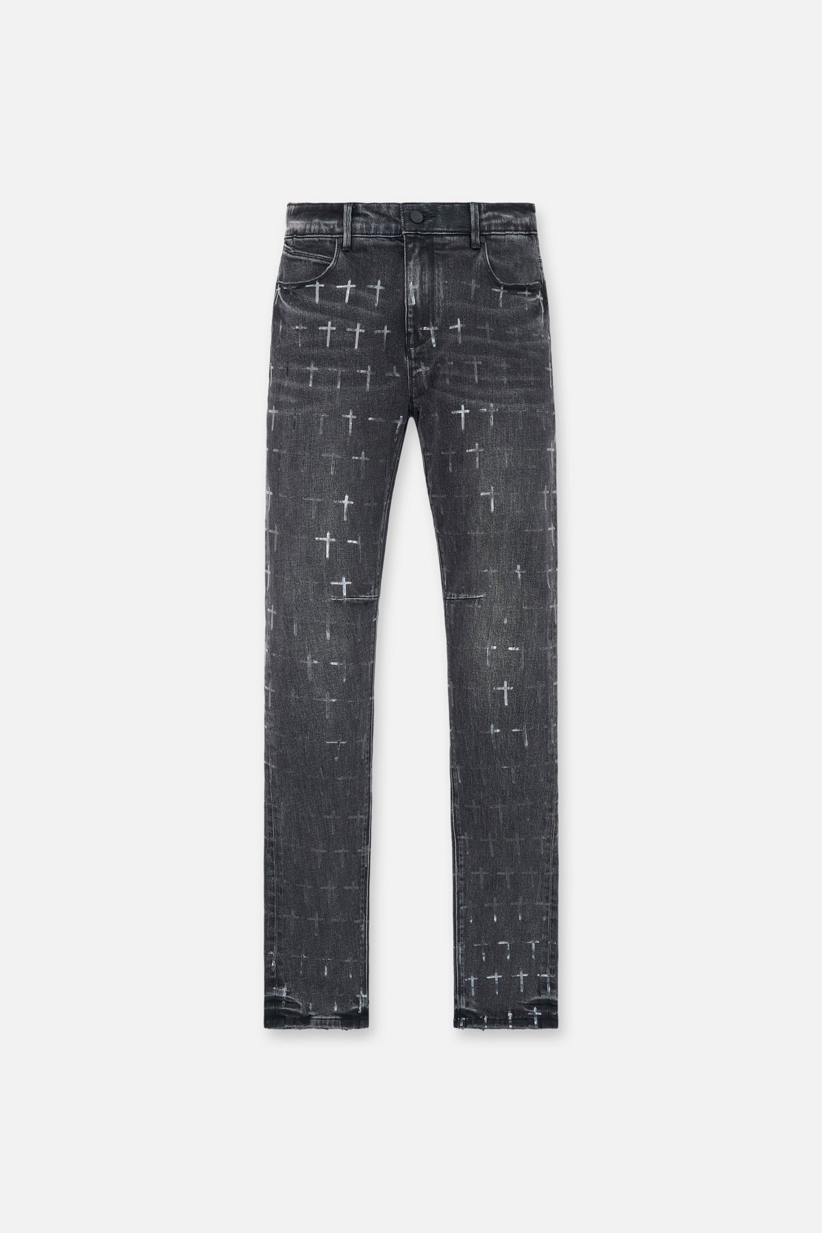 コーティングデニム RtA スキニー Men's Grey Coated Skinny Jeans | RTA