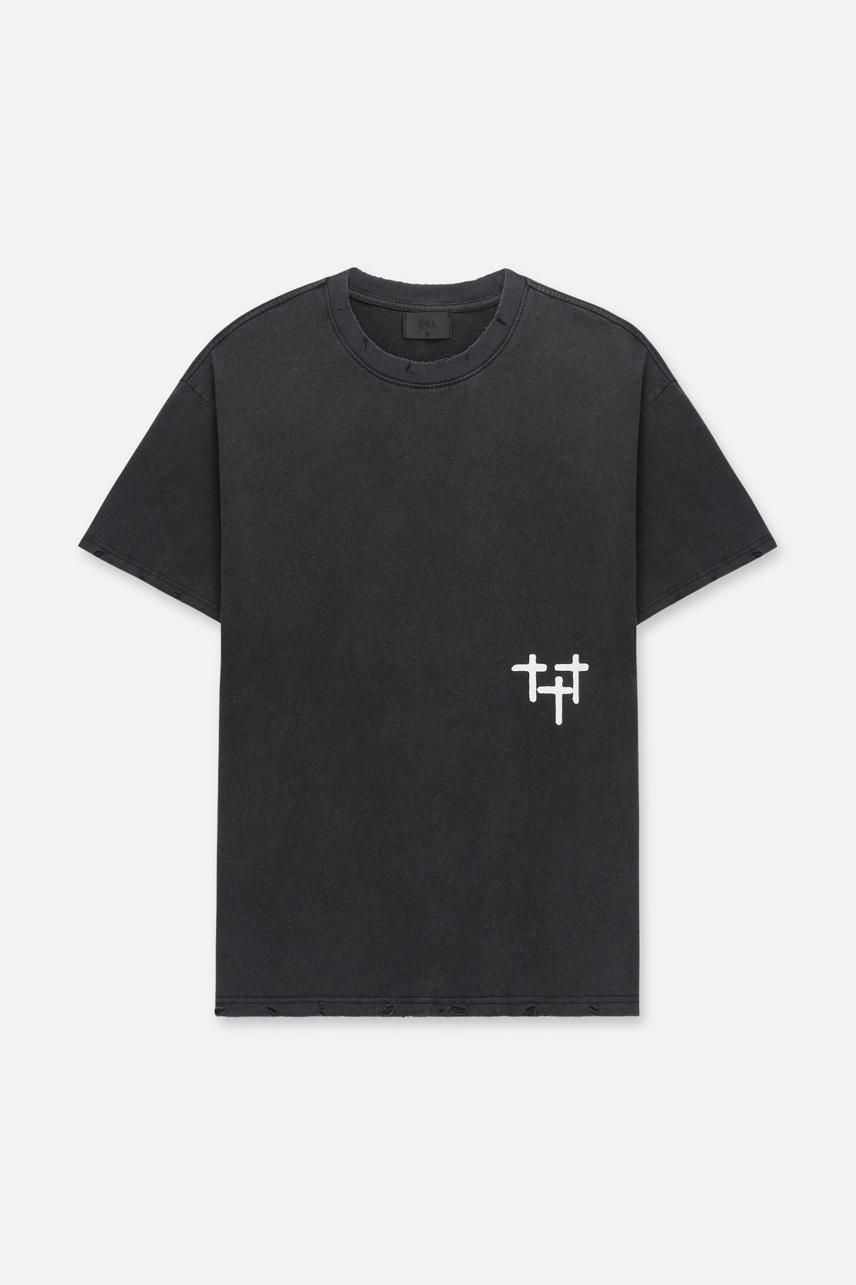 Men's Black Oversized Graphic Tee | RTA