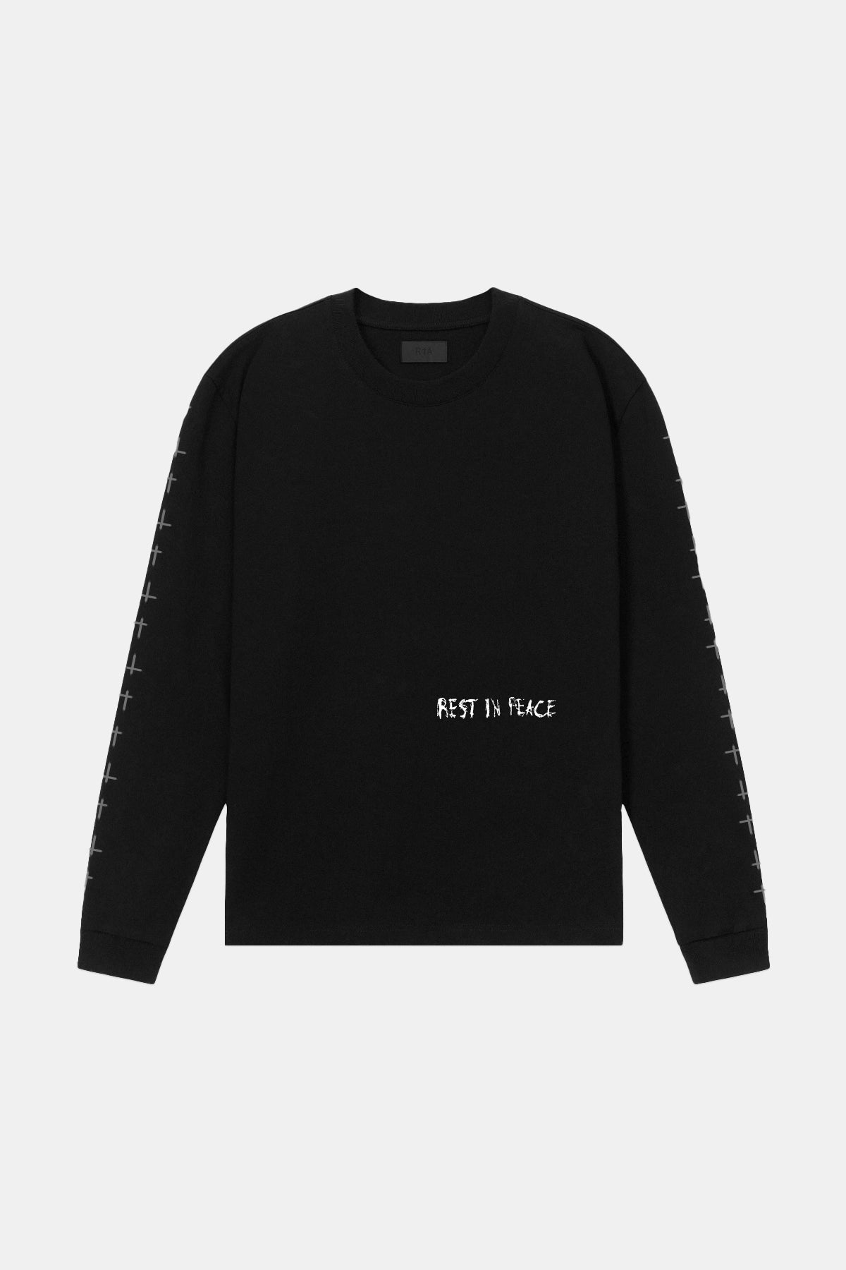 Men's Black Long Sleeve Cross Tee | RTA Men's Black Long Sleeve Cross Tee | RTA