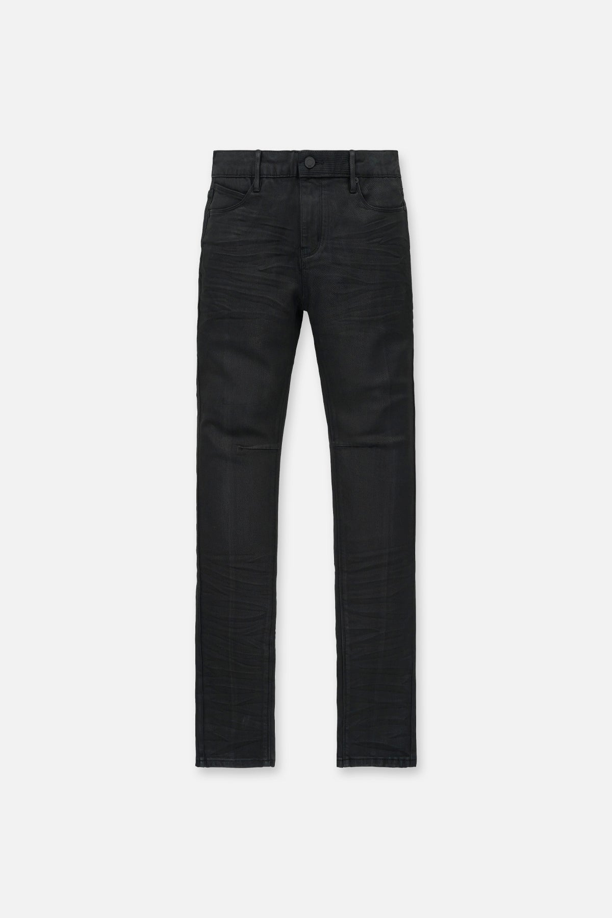 Men's Black Waxed Clayton Skinny Jeans | RTA