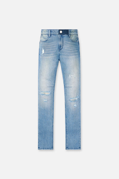 BRYANT RIPPED SKINNY JEAN | BLUE HAZE TRIPLE CROSS
