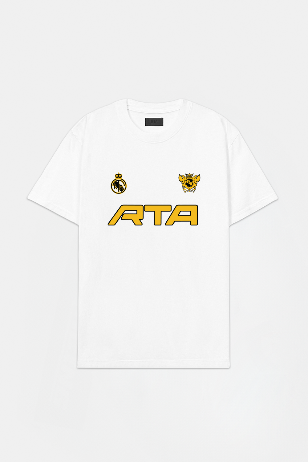 LIAM SHORT SLEEVE TEE | WHITE RTA CRESTS – RTA