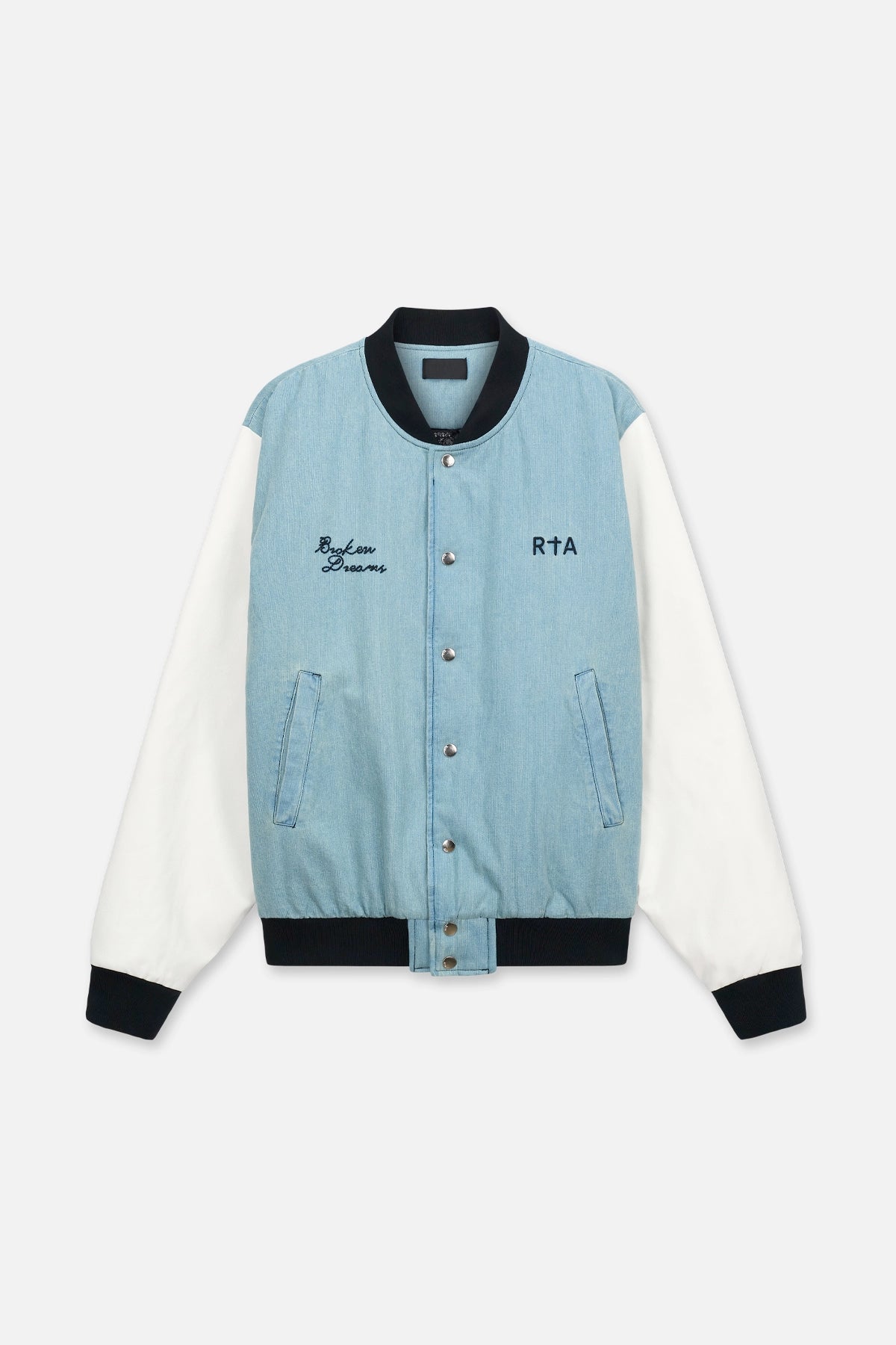 Men's Blue Denim Bomber Jacket | RTA