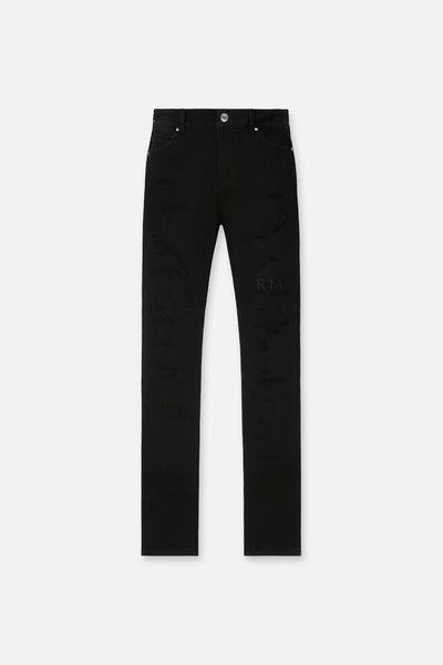 OLIVIER SKINNY JEAN | BLACK SCRATCHED