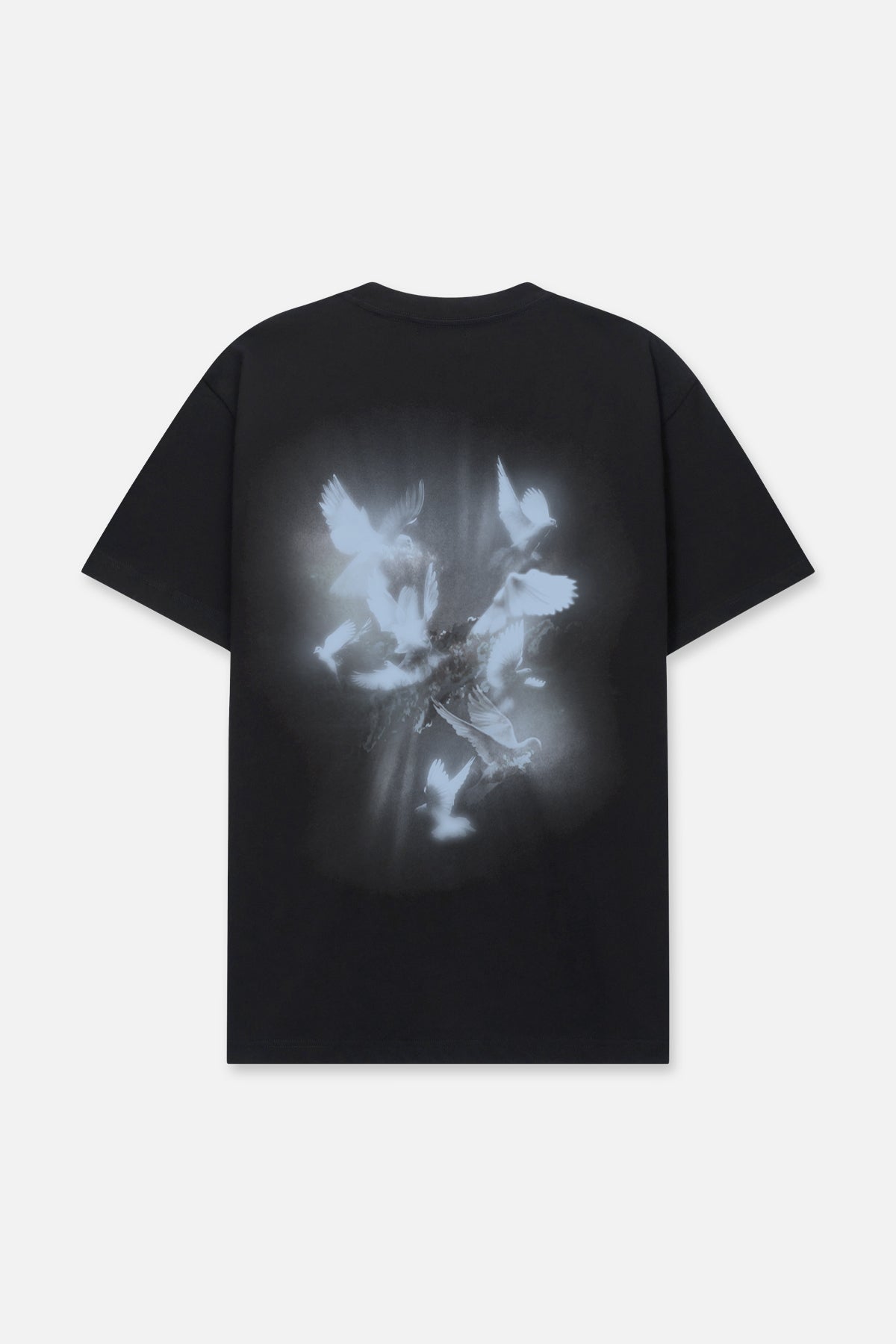 COLIN OVERSIZED SHORT SLEEVE TEE | BLACK DOVES BACK – RTA