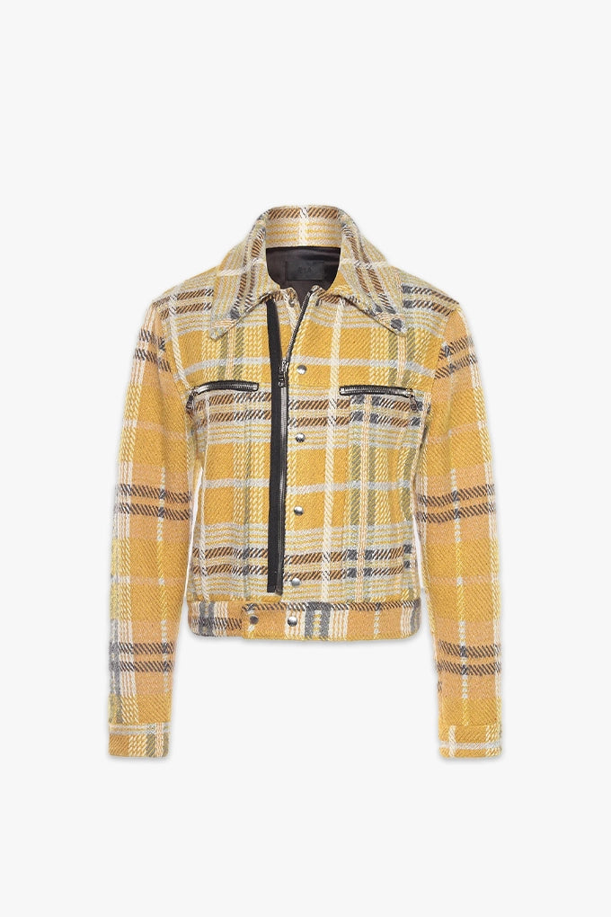 Mustard sales plaid jacket