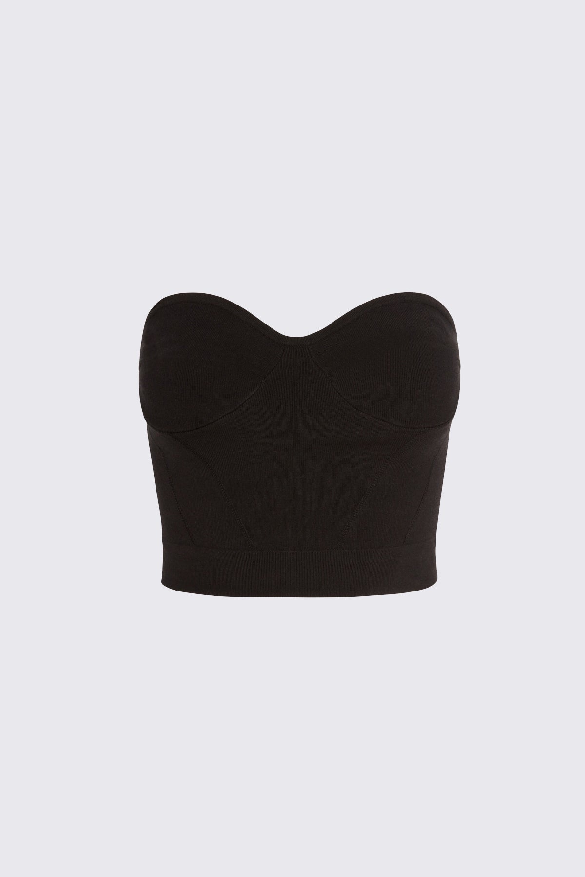 Black Sweetheart Bandeau Crop Top