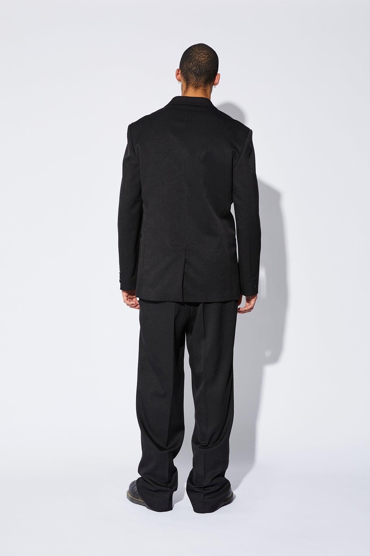 DOUBLE BREASTED SUIT JACKET | BLACK
