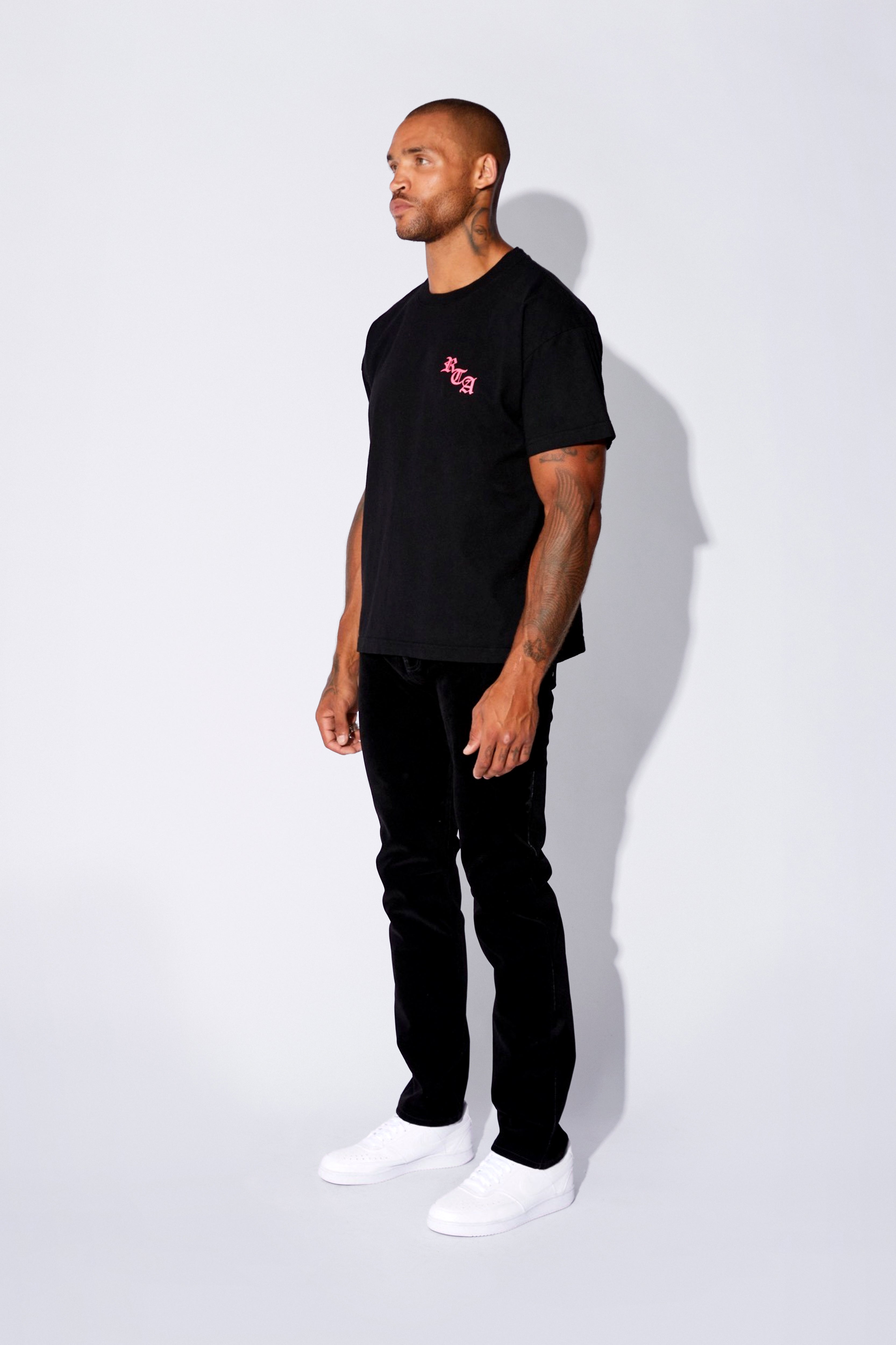 SHORT SLEEVE TEE | BLACK PINK ASHES