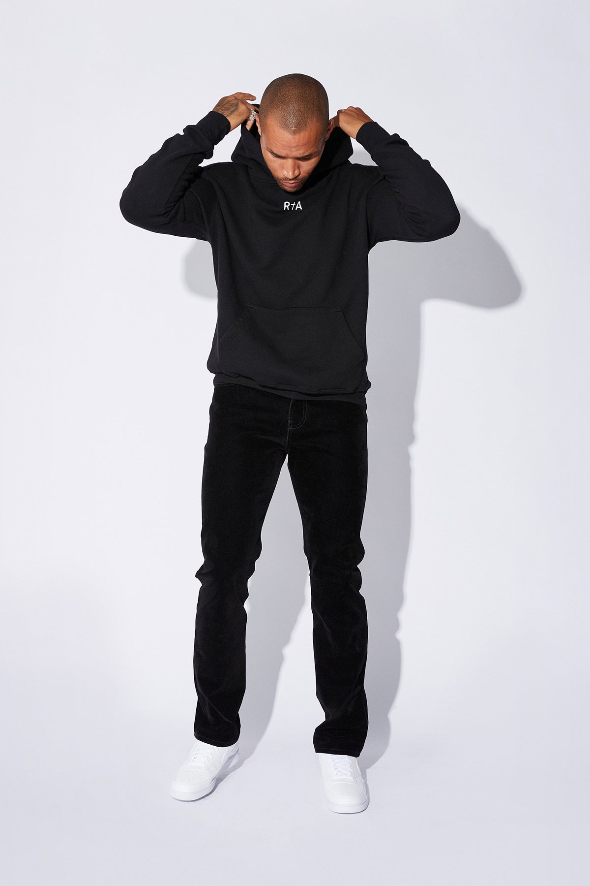 Black hoodie small logo Clearance