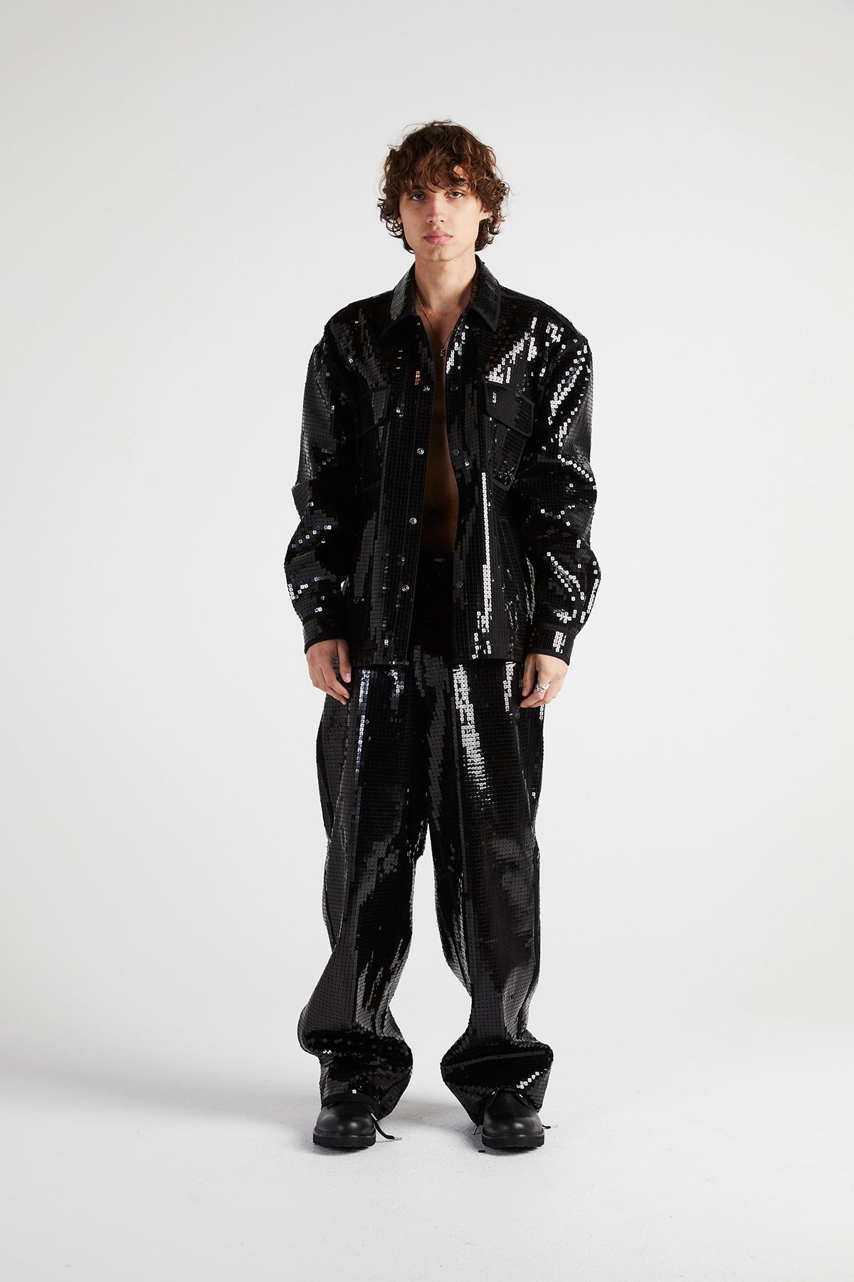 CHEST POCKET | BLACK SEQUIN