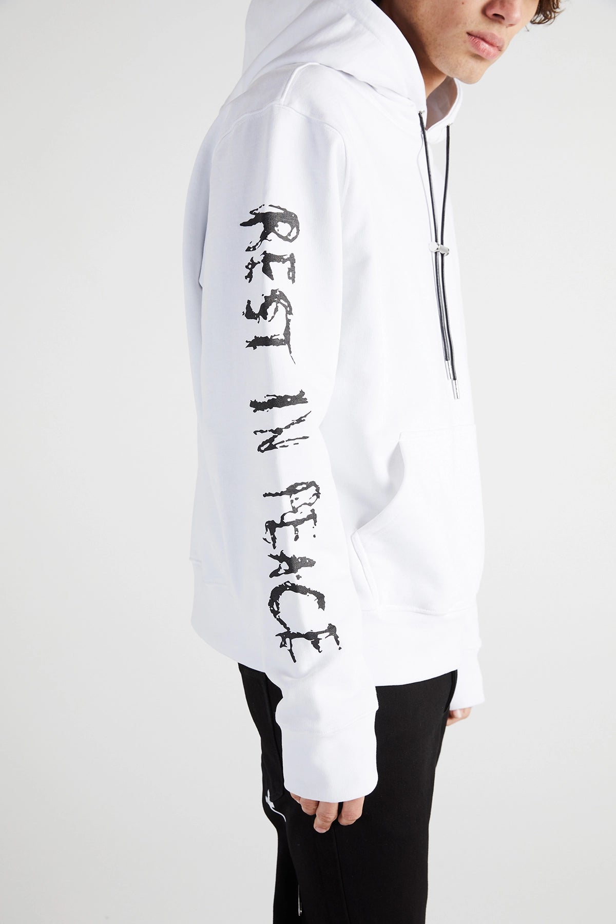 DION HOODIE | WHITE REST IN PEACE