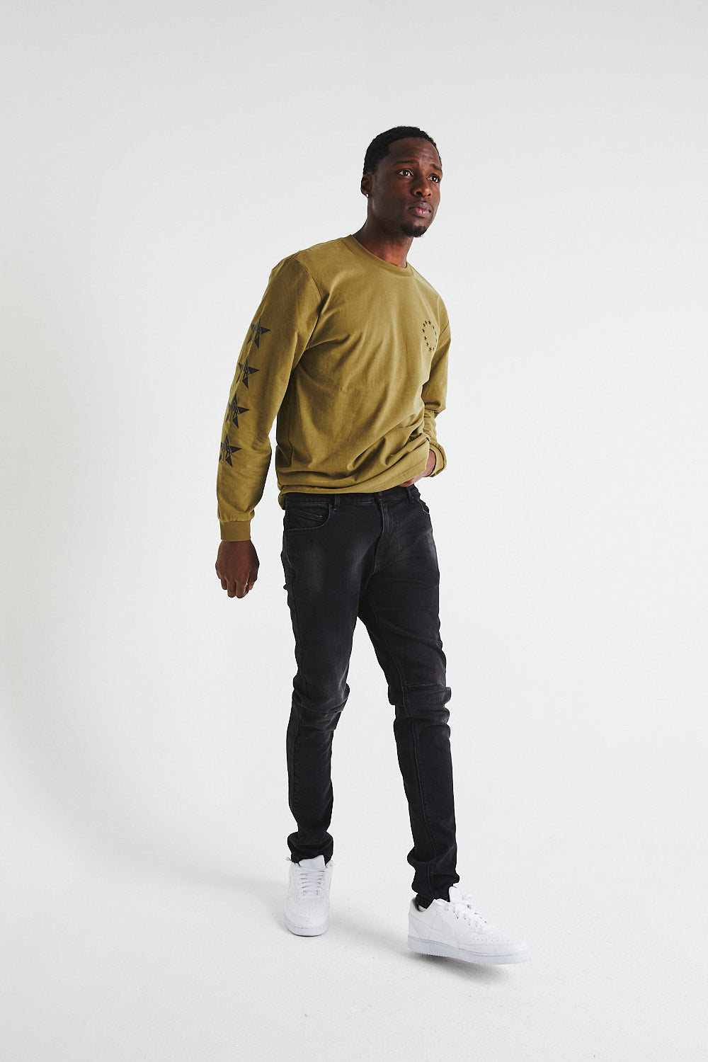 BRYANT SKINNY JEAN | BLACK FADED DISTRESSED