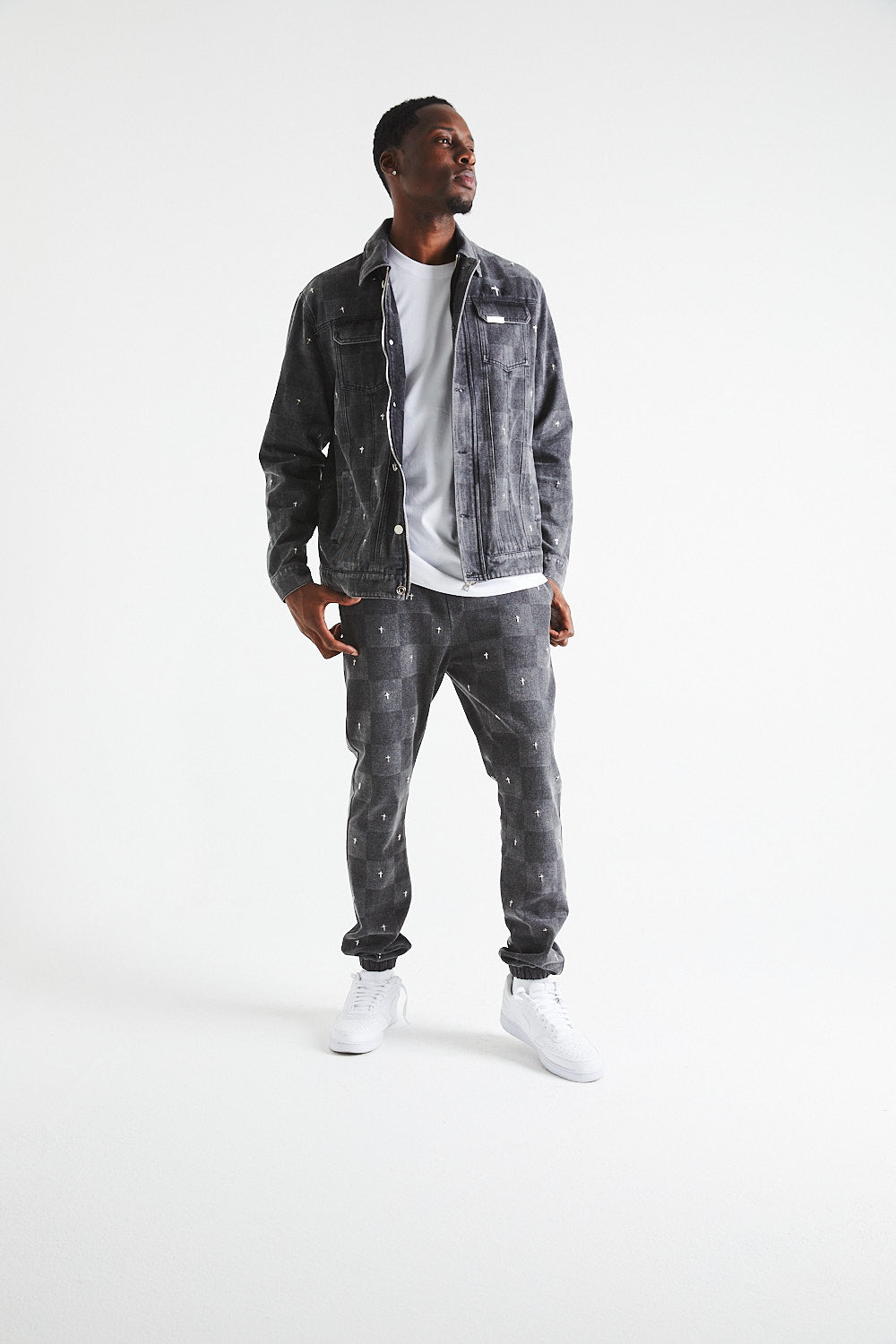 OWEN SWEATPANT | GREY CROSS CHECKER