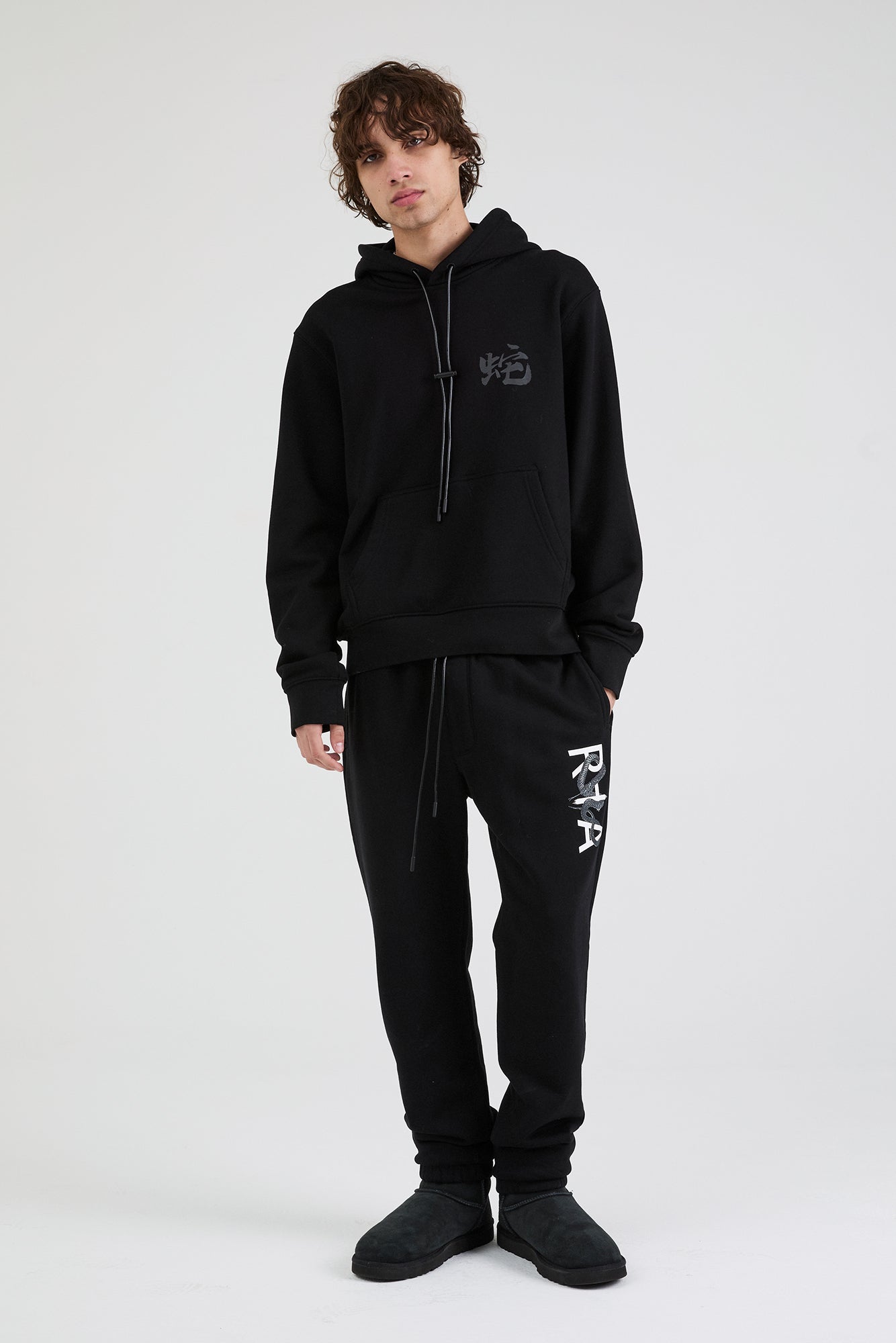 OWEN SWEATPANT | BLACK SNAKE LOGO