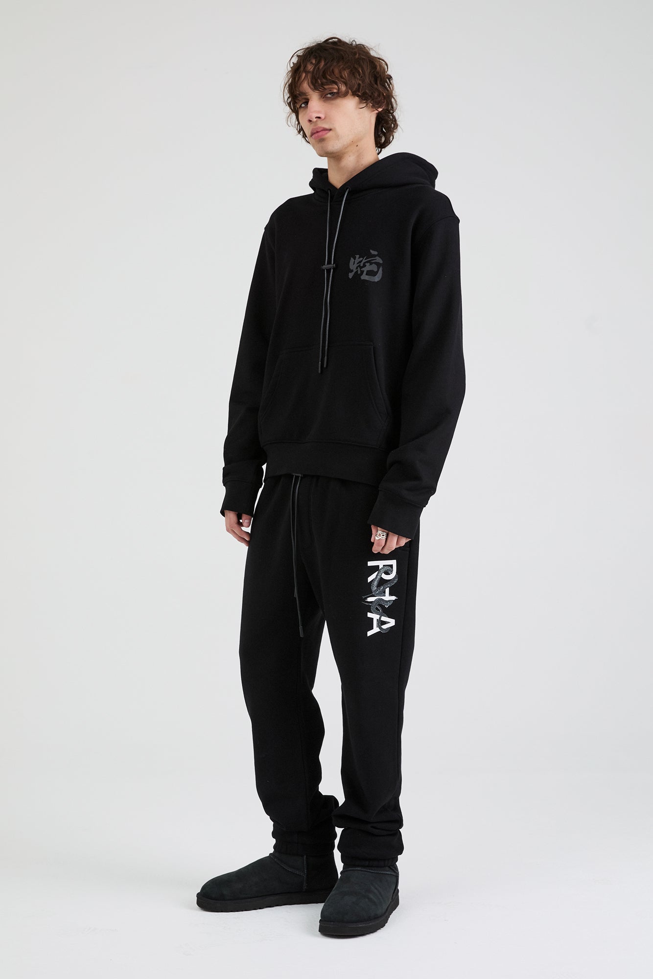 OWEN SWEATPANT | BLACK SNAKE LOGO