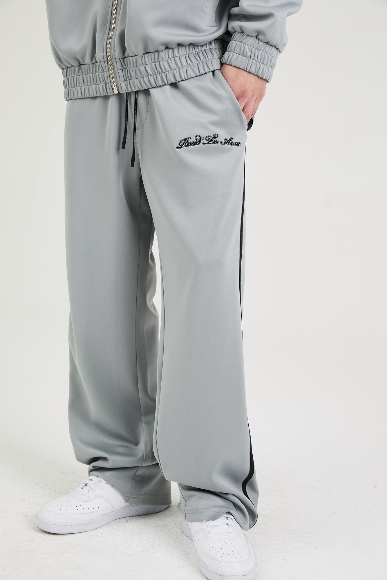 HARVEY TRACK PANT | STONE GREY