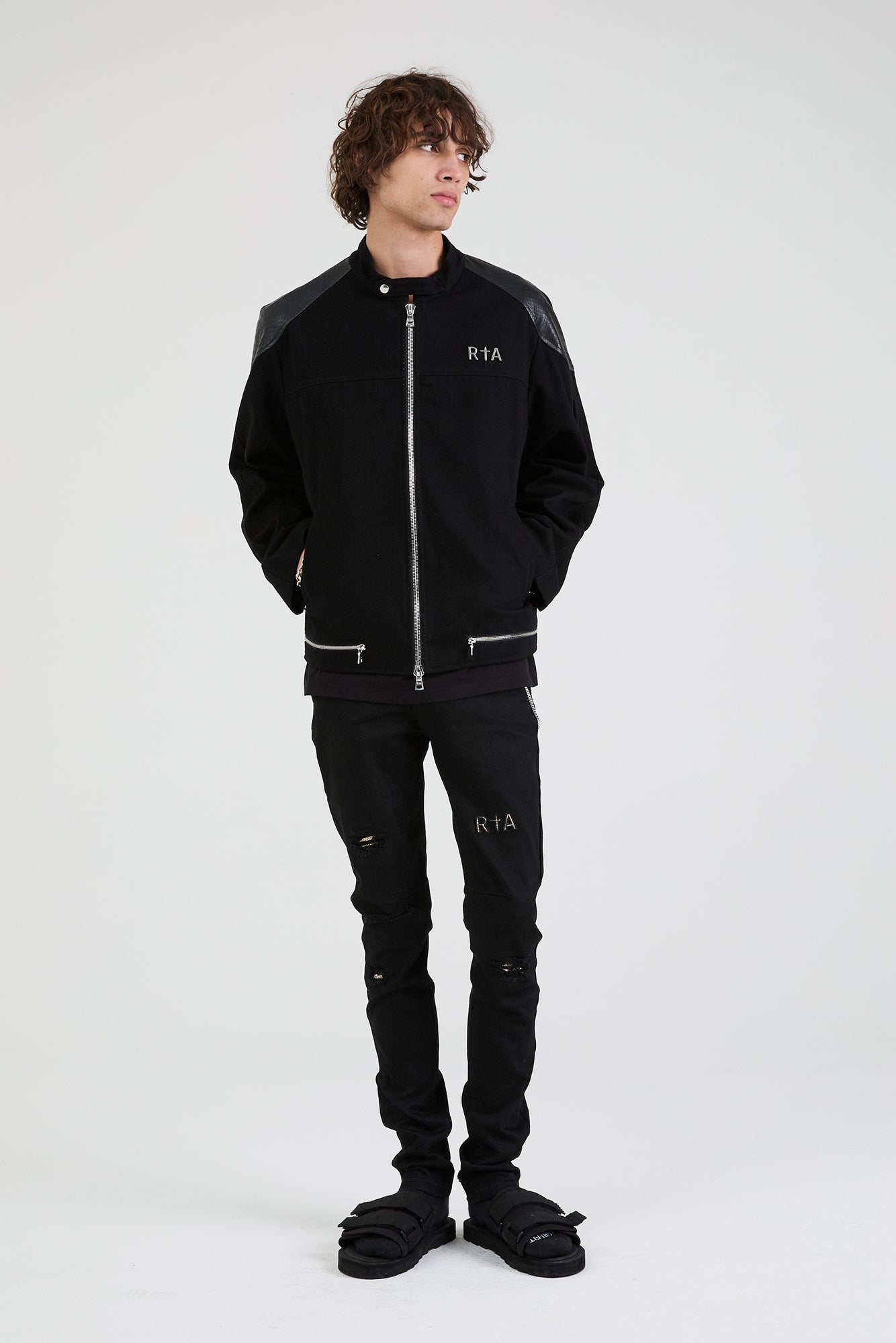 Men's Black Denim Jacket | RTA