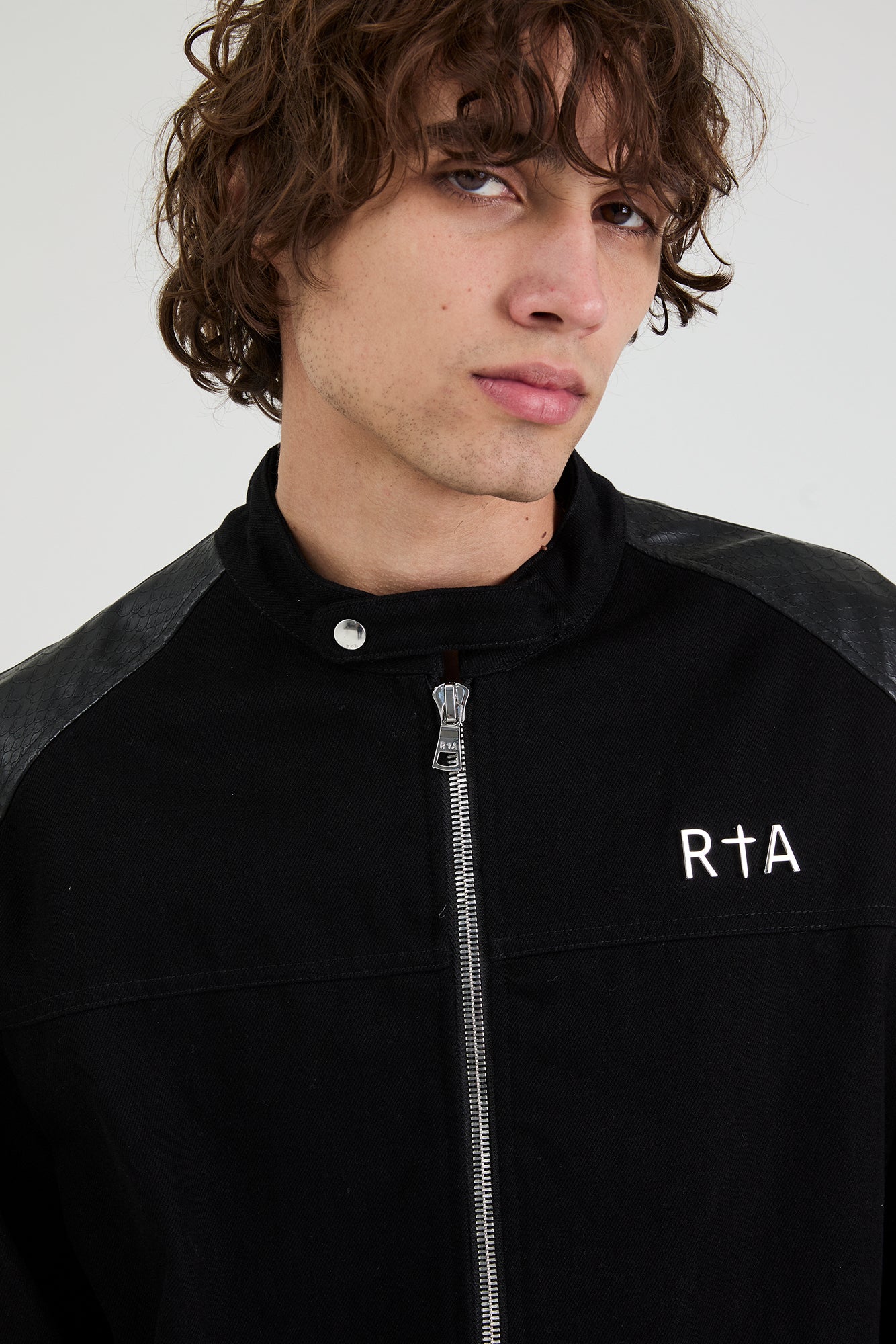Men's Black Denim Jacket | RTA