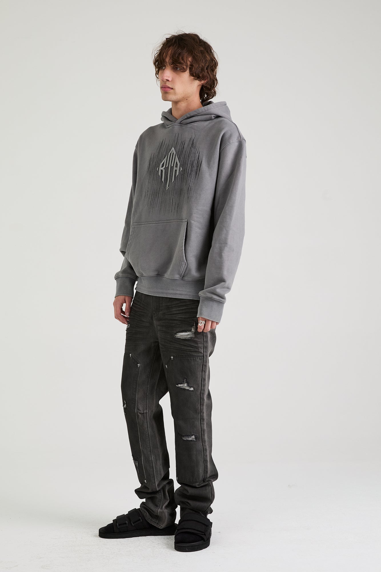 JORDAN HOODIE | STONE ETCHED MONOGRAM