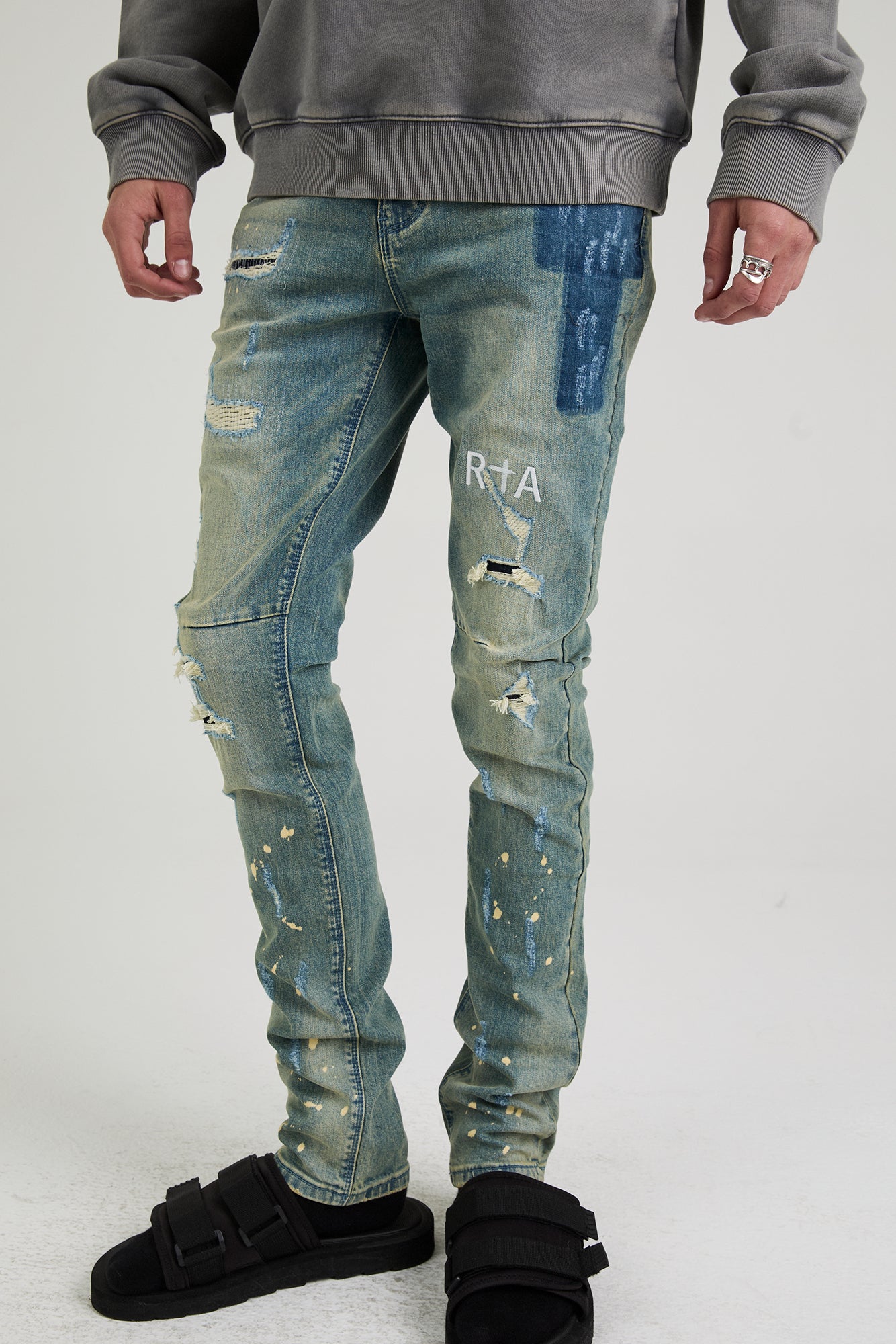 BRYANT SKINNY JEAN | BLUE KYANITE DISTRESSED