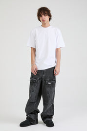 WYLIE CARGO JEAN | GREY COATED BLUE