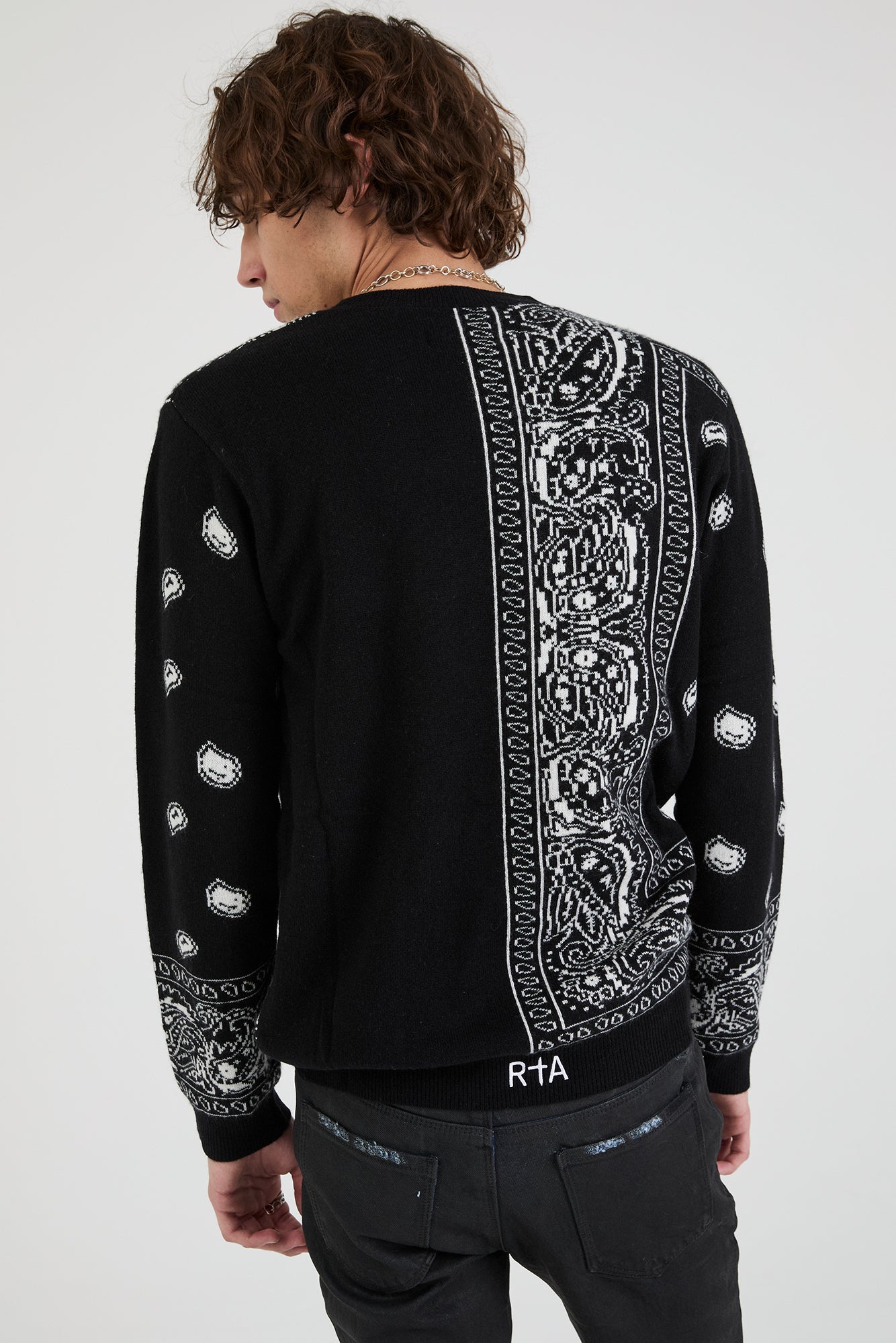 CREED SWEATER | BLACK PAISLEY