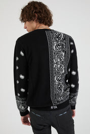 CREED SWEATER | BLACK PAISLEY