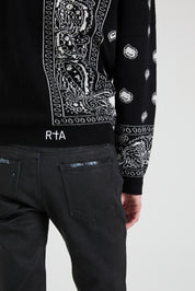 CREED SWEATER | BLACK PAISLEY