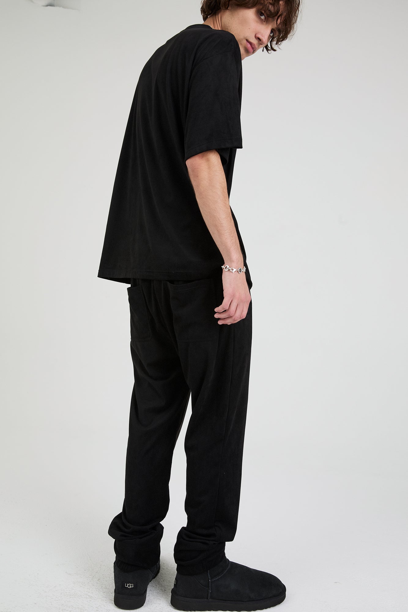 OWEN SWEATPANT | BLACK SCRIPT LOGO