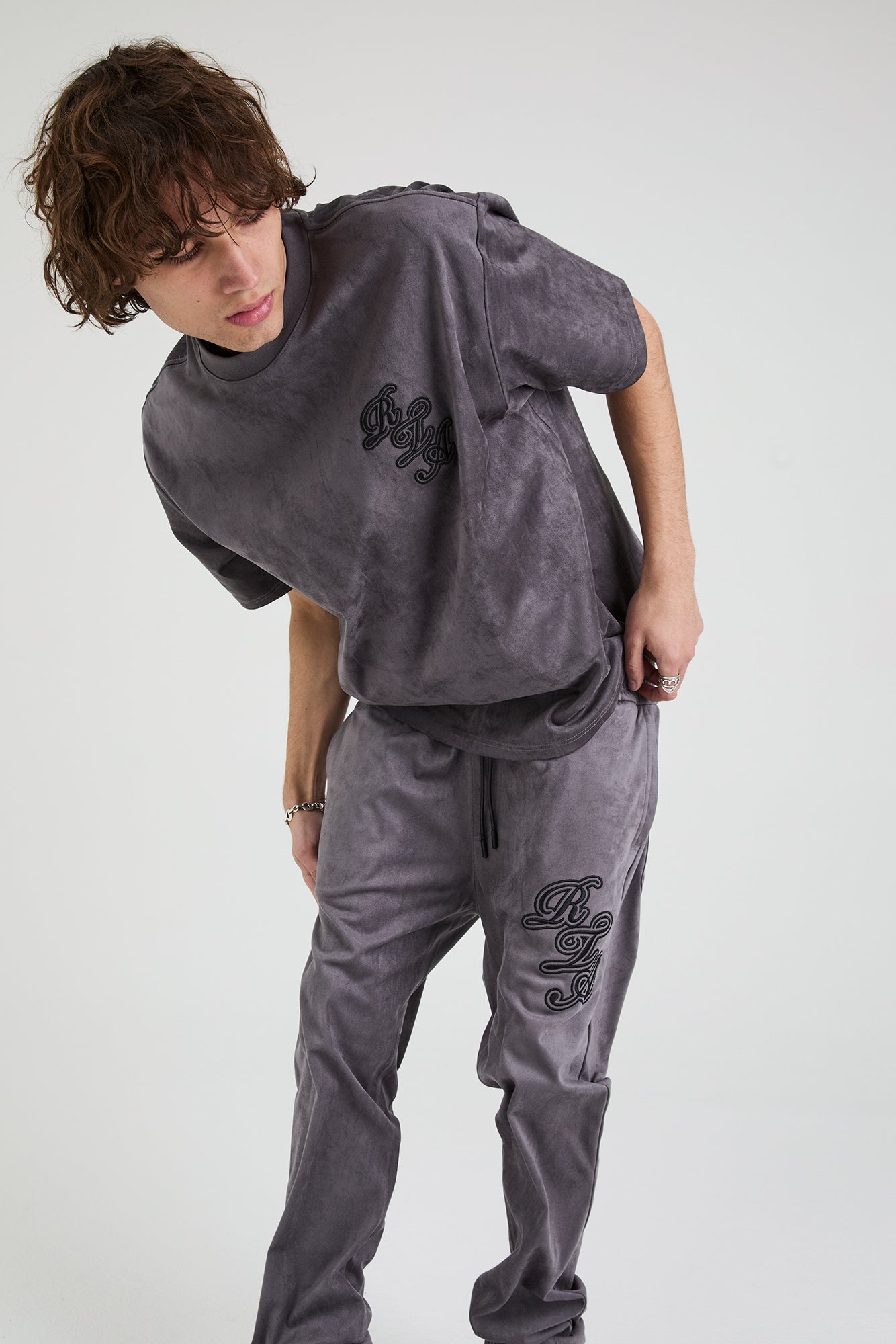 OWEN SWEATPANT | STONE SCRIPT LOGO