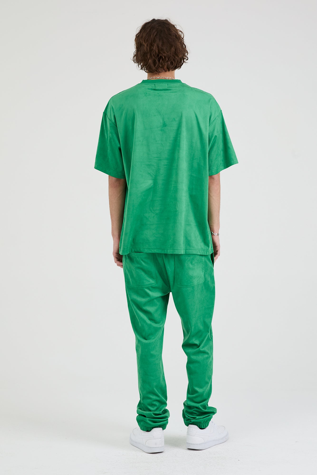 OWEN SWEATPANT | GREEN SCRIPT LOGO