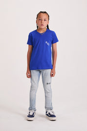 KIDS EDSON SHORT SLEEVE TEE | ROYAL BLUE OLD ENGLISH PARADISE