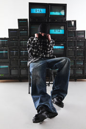 FRANCO WIDE LEG JEAN | DEEP SEA DRIFT CRYSTAL