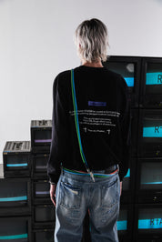 LAWRENCE LONG SLEEVE TEE | BLACK SYSTEM ERROR