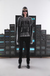 JASPER HOODIE | BLACK GLITCH RTA