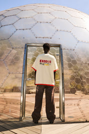 ELIAN DOUBLE LAYERED SHORT SLEEVE TEE | RAW SAND RTA