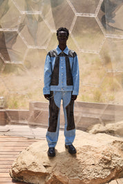 ELIOTT STRAIGHT LEG JEAN | BLUE PINSTRIPE COMBO