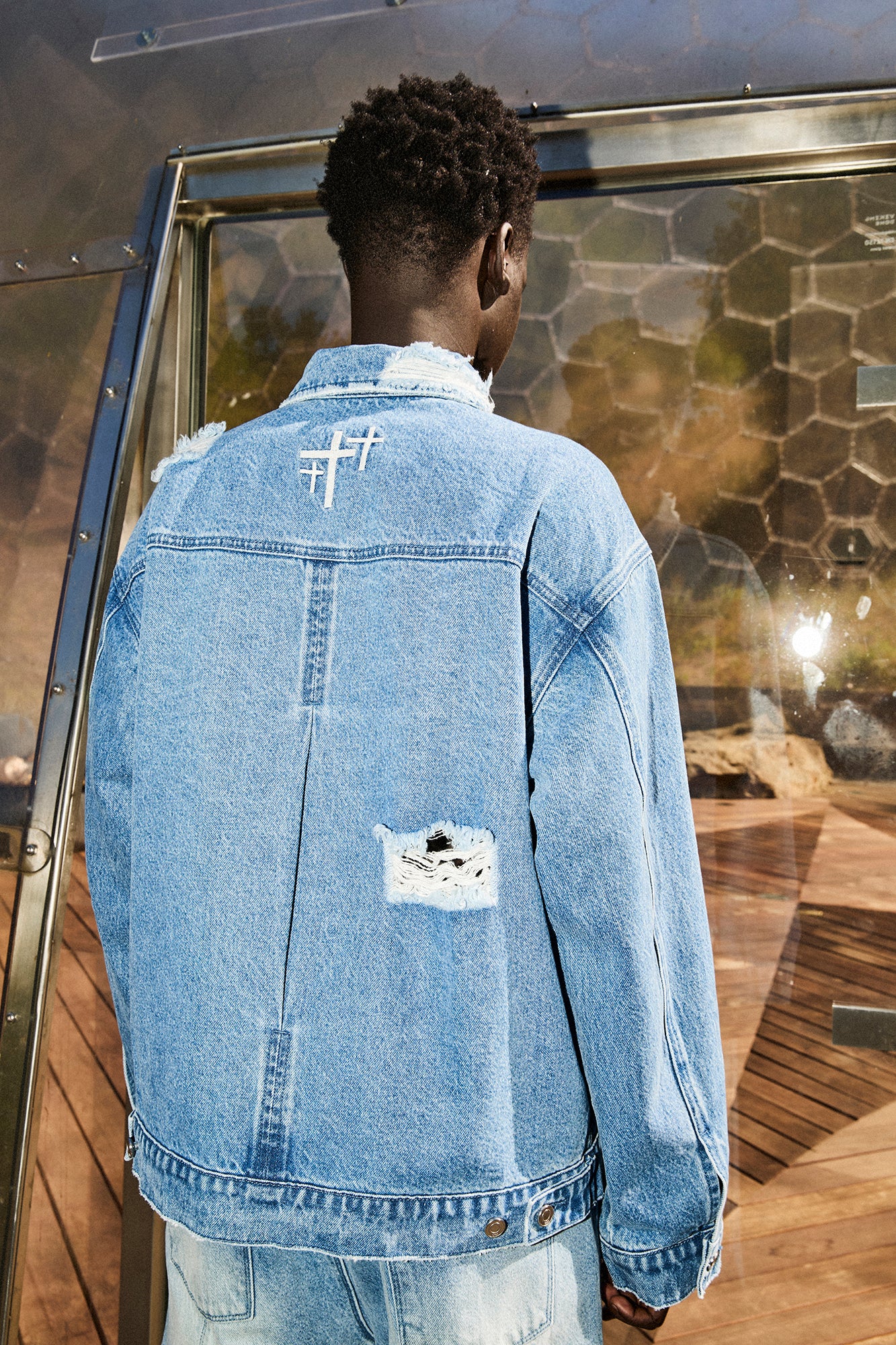 Men's Glacier Blue Denim Jacket | RTA