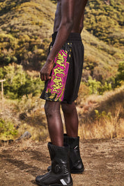 UDO BOXING SHORT | BLACK FUCHSIA BEETLE