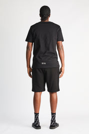 Black Clyde Shorts Streetwear Set - On Model Back View | RTA