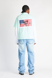 Glacier Blue Xander Jeans - On Model Back View Styled | RTA