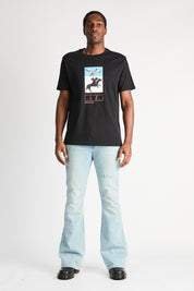 Ocean Mist Flare Jeans On Model - Full Body Front | RTA