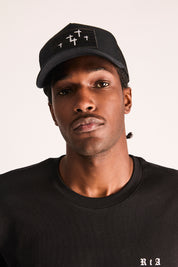 GIDEON TRUCKER HAT | BLACK RTA FLAG